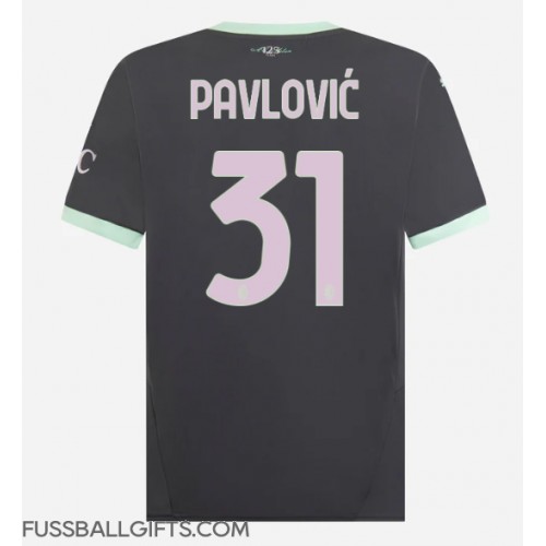 AC Milan Strahinja Pavlovic #31 Fußballbekleidung 3rd trikot 2024-25 Kurzarm